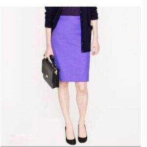 J Crew No 2 Pencil Skirt Fiesta Purple Size 4